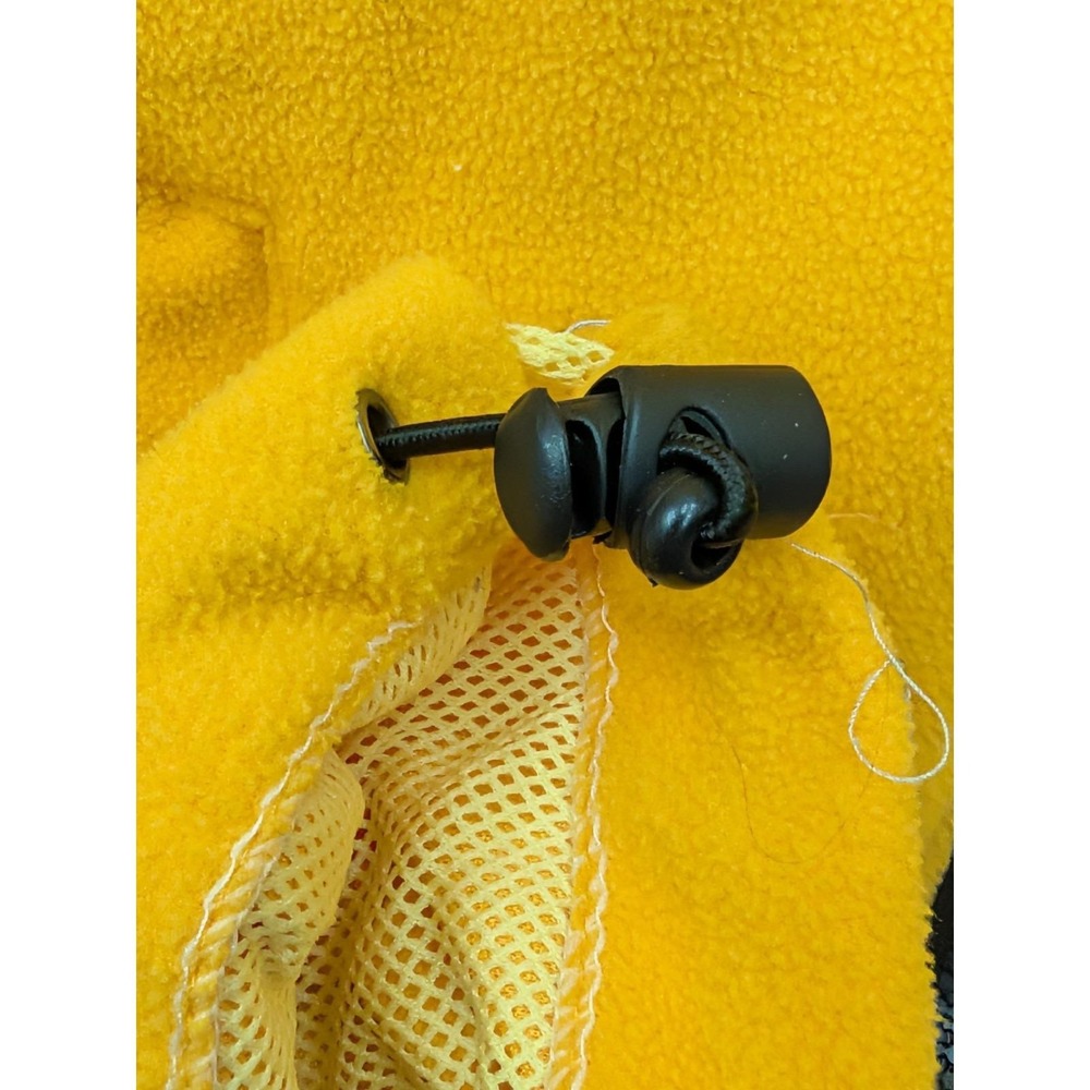 Vtg Columbia Yellow Fleece Jacket Full Zip Made in the USA Tech Interchange XLP - Picture 6 of 13